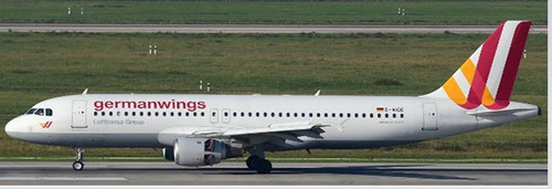 JC Wings Germanwings Airbus A320 Reg: D-AIPT With Antenna XX40643 1:400