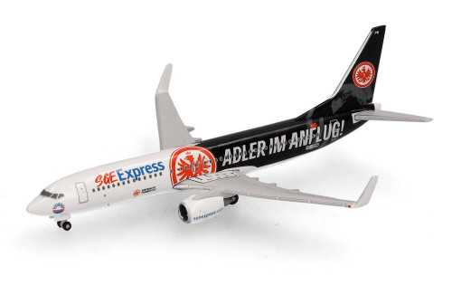 HERPA SUN EXPRESS 737-800 EINTRACHT FRANKFURT ADLER Scale 1:500