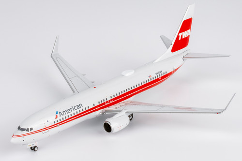 American Airlines 737-800/w N915NN TWA retro special livery with stand 08053 1:200