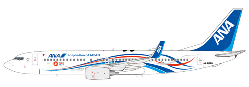 JC Wings All Nippon Airways Boeing 737-800 "Expo 2025" Reg: JA58AN With Stand SA2105 Scale 1:200