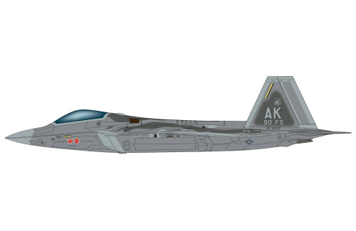Hobby Master F-22 "90th FS 100th Anniv. Scheme" 09-4190, 90th FS, Elmendorf AB, 2017 HA2826 Scale 1:72