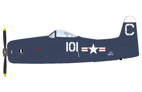 Hobby Master F8F-2 "Bearcats" 121717, VF-61 "Jolly Rogers", 1949 SM1013 Scale 1:72