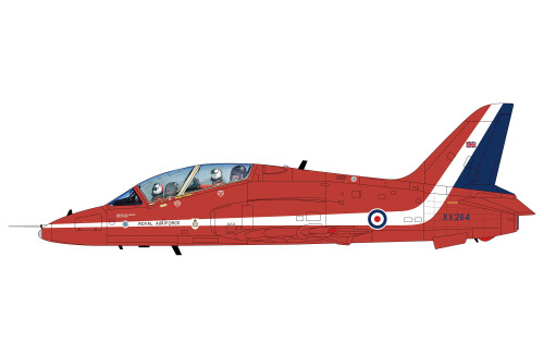 Hobby Master RAF Hawk T.1A XX264, "Red Arrows 1989 Silver Jubilee Celebration" HU1003 Scale 1:48