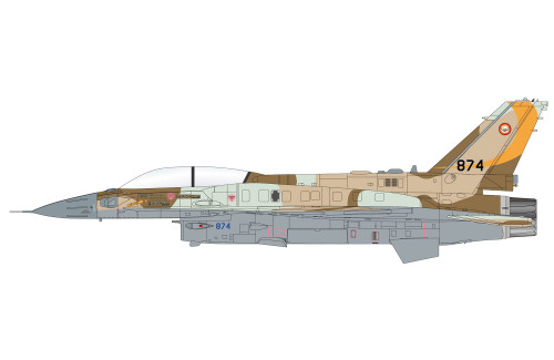 Hobby Master F-16I "Operation Rising Lion" 874, No. 107 Sqn., IAF, 2025 (w/GBU-39 bombs & Rampage mssiles) HA38068 Scale 1:72