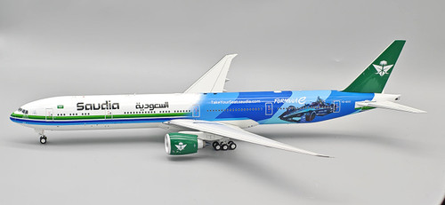 B-Models Saudi Arabian Airlines Boeing 777-368/ER HZ-AK43 with stand B-773-HZ-AK43 Scale 1:200