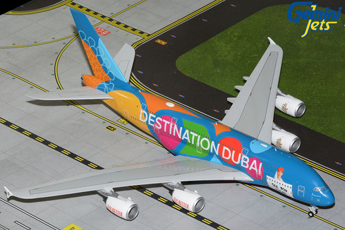 Gemini200 Emirates A380 A6-EES "Destination Dubai"/"Be Part Of The Magic" G2UAE1409 Scale 1:200