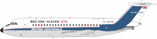 InFlight200 British Aerospace BAC 111-670AM One-Eleven G-ASYD IF111BACSYD Scale 1:200