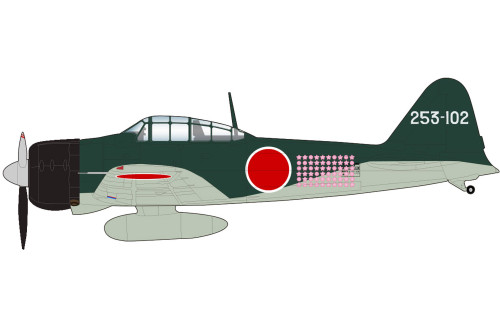Hobby Master Japan A6M2b Zero Fighter flown by Tetsunzo Iwamoto, 253rd AG, Rabaul, Jan 1944 HA8814 1:48