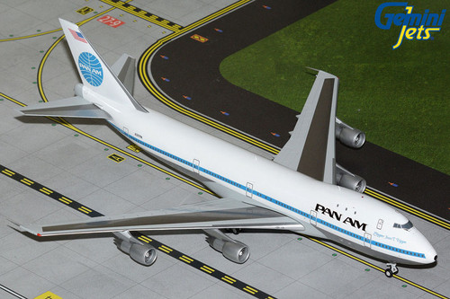 Gemini200 Pan Am B747-100 Reg: N747PA "Clipper Juan T. Trippe"; 1970s livery G2PAA1248 Scale 1:200