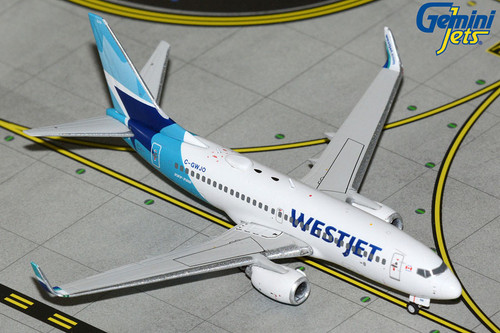 Gemini Jets WestJet Airlines B737-700W Reg: C-GWJO GJWJA2370 Scale 1:400