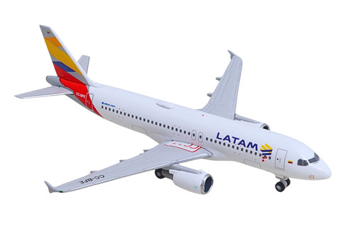 Herpa Wings LATAM Airlines Chile Airbus A320 - Colombia Flag livery Reg: CC-BFE HE538855 Scale 1:500