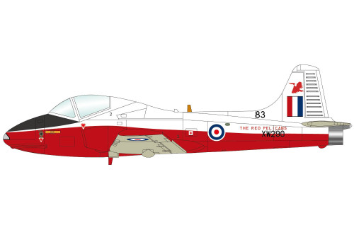 Hobby Master Jet Provost T.5 "Red Pelicans" XW290/83, Central Flying School, RAF Little Rissington, 1973 SM7009 Scale 1:72