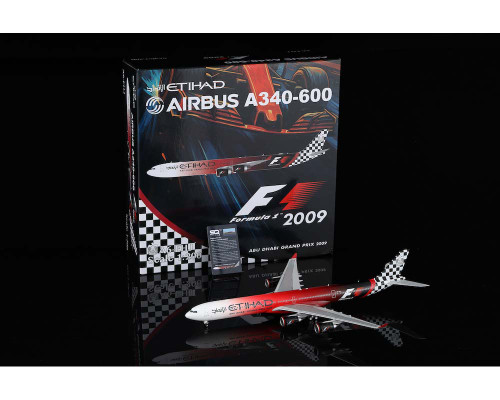 SQ Wings Etihad Airways A340-600 Reg: A6-EHJ "ABU DHABI GRAND PRIX 2009" Flaps Down L2165FD Scale 1:200
