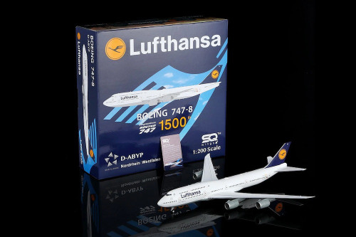 SQ Wings Lufthansa B747-8 Reg: D-ABYP "Flaps Down" L2106FD Scale 1:200