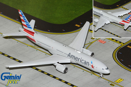 Gemini Jets American Airlines B777-200ER Reg: N788AN flaps down GJAAL2359F Scale 1:400