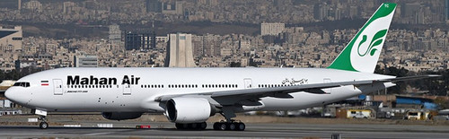 Aviation400 Mahan Air Boeing 777-212ER EP-MTC detachable gear AV4422 Scale 1:400