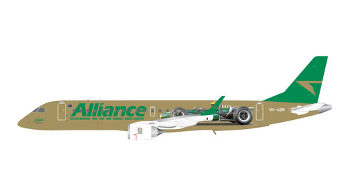 GeminiJets Alliance Airlines Embraer E190 VH-A2N "Sir Jack Brabham Formula 1 race car" GJUTY2405 1:400