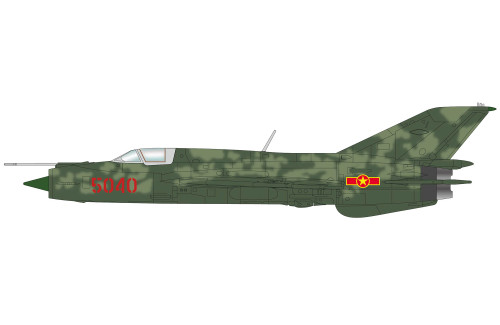 Hobby Master MIG-21PFM 5040, 921st Fighter Regiment, Vietnam AF, Dec 1972 HA0004 Scale 1:72
