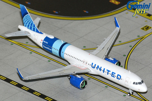 United Airlines A321neo "Coastliner" Reg: N94750 GJUAL2423 Scale 1:400