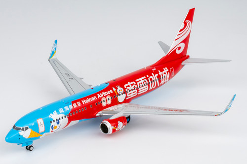 NG Model Hainan Airlines Boeing 737-800 Reg: B-1131 Mixue colors “蜜雪冰城雪王”主题彩绘 #1 with stand 08080 1:200