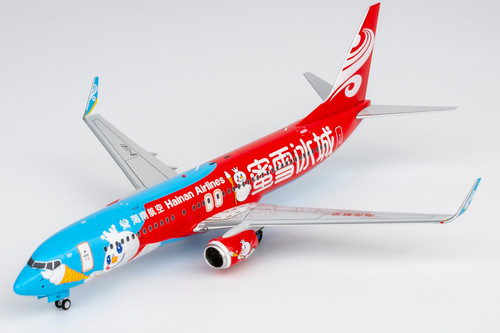 NG Model Hainan Airlines Boeing 737-800 Reg: B-1141 Mixue colors “蜜雪冰城雪王”主题彩绘 #2 with stand 08079 1:200