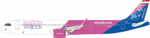 InFlight200 Wizz Air Airbus A321neo Reg: HA-LGI IF321W60726 1:200 with stand