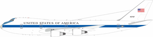 InFlight200 U.S. Air Force Boeing E-4 Reg: (747-200B) 74-0787 with stand IF742E4A0787 1:200 with stand