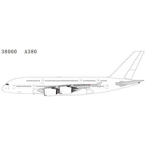 NG Model Blank Model Airbus A380 38000 1:400