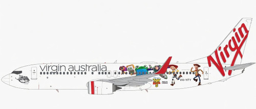 JC Wings Virgin Australia Boeing 737-800 "TS 5" Reg: VH-YFY XX40900 1:400 With Antenna