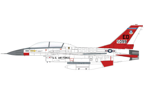 Hobby Master F-16B "Chase Plane" 78-0099, 6510th Test Wing, 1990 HA38086 Scale 1:72