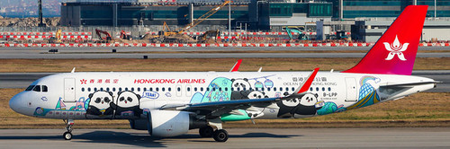 Aviation400 Hong Kong Airlines Airbus A320-214(WL) B-LPP "PandaFriends" AV4448 Scale 1:400