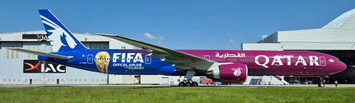 Aviation400 Qatar Airways Boeing 777-3DZER A7-BEH detachable gear WB4083 Scale 1:400