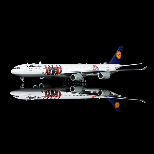 YY Wings Lufthansa A340-600 Reg: D-AIHZ Bayern Munich Livery YY34617 Scale 1:400