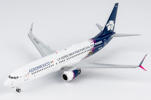 NG Model Aeromexico Boeing 737-800 Reg: N957AM new paint with scimitar winglets; "La Aerolínea Más Puntual Del Mundo" titles 08067 1:200
