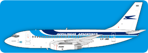 Jet-X Aerolineas Argentinas B737-200 Reg: LV-JMX JX024-2-023 Scale 1:200