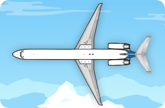 Alaska MD-83 Polished Reg: N933AS JX024-2-005 Scale 1:200