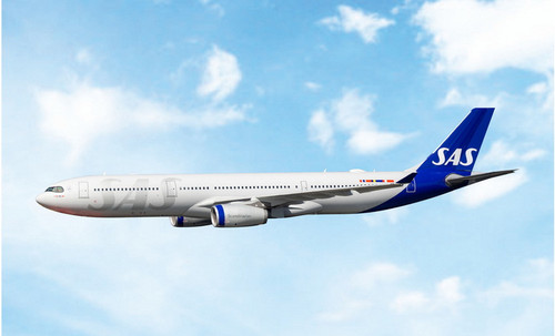 Phoenix Model SAS Scandinavian Airlines Airbus A330-300 Reg: LN-RKT 12109 Scale 1:400
