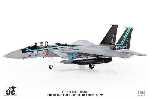 F-15J Eagle, JASDF, 306th Tactical Fighter Squadron, 2022, 52-8951 JCW-144-F15-006 Scale 1:144