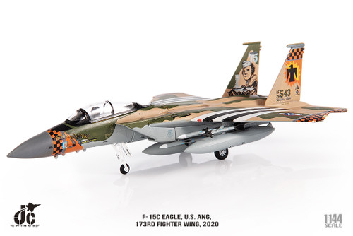 F-15C Eagle, U.S. ANG, 173rd Fighter Wing, 2020 78-0543 JCW-144-F15-005 Scale 1:144