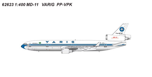 Panda Model Varig McDonnell Douglas MD-11 Reg: PP-VPK 62623 Scale 1:400