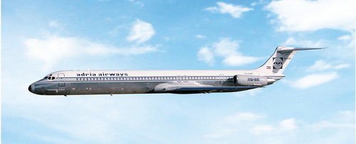 Phoenix Model Adria Airways McDonnell Douglas MD-82 Reg: YU-ANO 12123 Scale 1:400