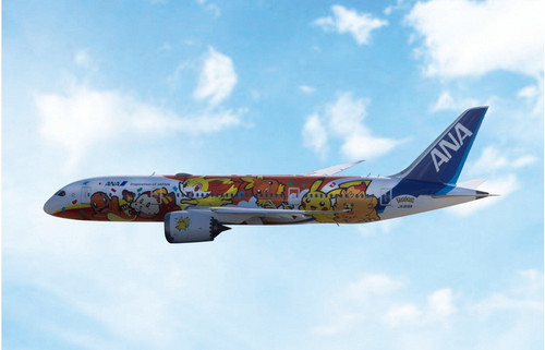 Phoenix Model ANA - All Nippon Airways Boeing 787-8 Reg: JA819A 04723 Scale 1:400 "Pokemon"