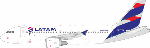 InFlight200 LATAM Airlines Airbus A319 Reg: PT-TPA with stand, Limited IF319LA1126 1:200 with stand