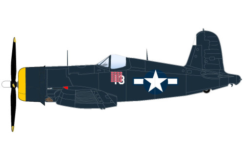 Hobby Master F4U-4 Corsair "Tokyo Raid" Capt. Kenneth Walsh, VMF-222, Awase, 1945 HA8229 Scale 1:48