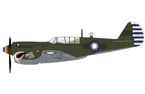 Hobby Master P-40N "Baby Moe" 25th FS, 51st FG, 14th AF, USAAF, c.1945 HA5512 Scale 1:72