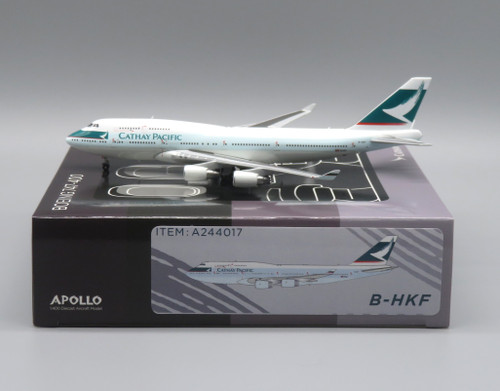 Cathay Pacific Boeing 747-400 with PW Engine B-HKF A244017 Scale 1:400