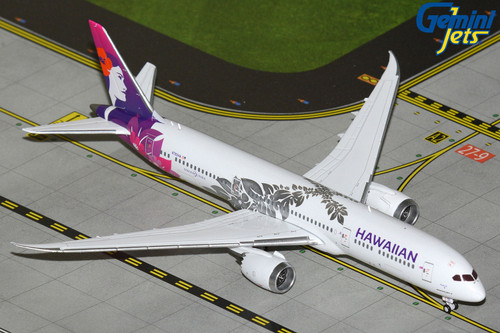 GeminiJets Hawaiian Airlines Boeing 787-9 Reg: N782HA GJHAL2436 Scale 1:400