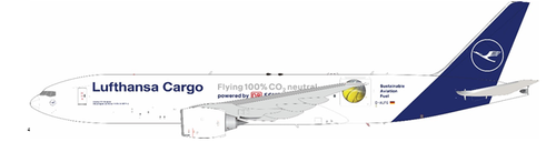 JFox Lufthansa Cargo Boeing 777F 'Sustainable Aviation Fuel' D-ALFG JF-777-2-004 Scale 1:200