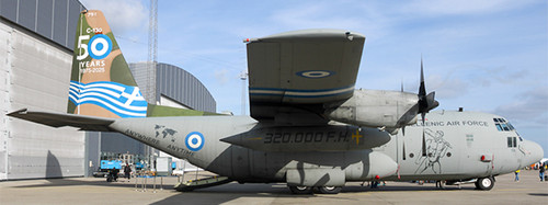 JC Wings Greece Air Force Lockheed C-130 Hercules "50 Years Anniversary" Reg: 751 LHM2002 1:200 With Stand