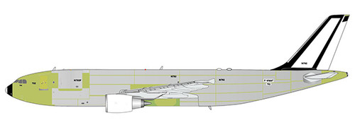 JC Wings FedEx Airbus A300-600 "Factory Bare Metal" Reg: F-WWAF XX40440 1:400 With Antenna